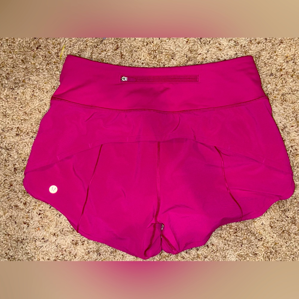 Size 4 Lululemon Ripened Raspberry 4” Speed Up Mi… - image 2